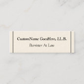 Saubere und kostengünstige Barrieren bei der juris Mini Visitenkarte (Vorderseite)