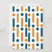 Saubere und Minimalistische Kinderdusche Einladung (Rückseite)