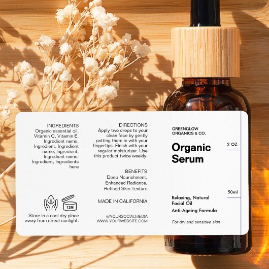 Saubere und Minimalistische, moderne, kosmetische 