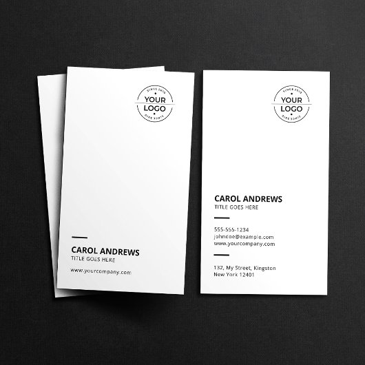 Saubere und moderne Add your own Logo Business Car Visitenkarte