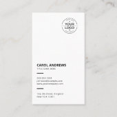 Saubere und moderne Add your own Logo Business Car Visitenkarte (Vorderseite)
