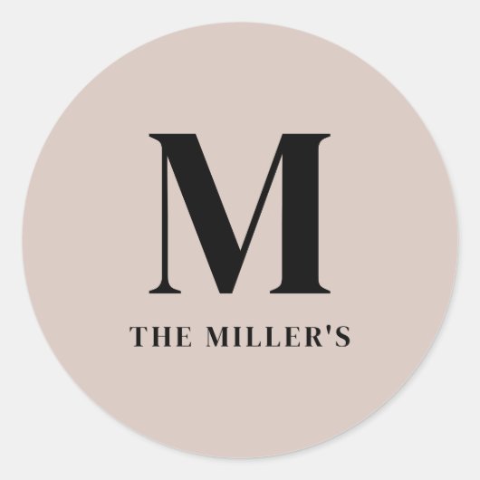 Saubere und moderne Anfangskleber Runder Aufkleber (Vorderseite)