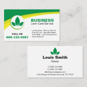 Saubere und moderne Wäscheservice - individuell an Visitenkarte (Vorne/Hinten)