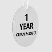 Saubere und nüchterne Erholung Weihnachten Ornament (Vorderseite)