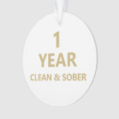 Saubere und nüchterne Erholung Weihnachten Ornament (Vorderseite)