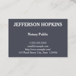 Saubere und Schlichte öffentliche Visitenkarte für