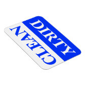 Saubere und schmutzige Geschirrspülmaschine Magnet (Rechte Seite)