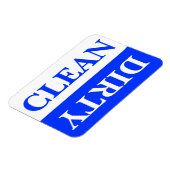 Saubere und schmutzige Geschirrspülmaschine Magnet (Linke Seite)