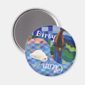 Saubere und schmutzige Vögel Magnet (Vorderseite/Rückseite)