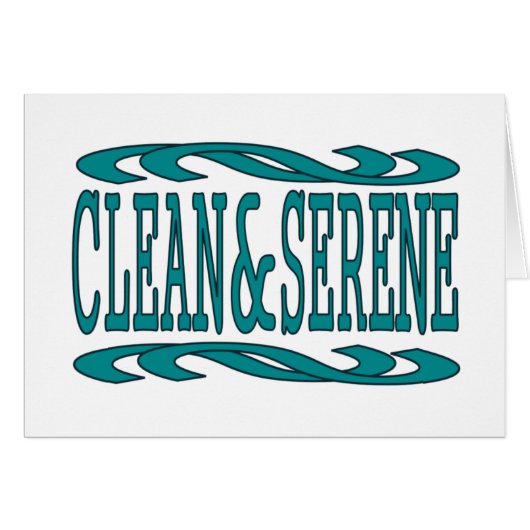 Saubere und serene (Vorderseite (Horizontal))