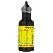 Saubere und serene, gelbe, Motivierend Trinkflasche (Rechts)