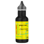 Saubere und serene, gelbe, Motivierend Trinkflasche (Links)