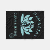 Saubere und serene Yoga Narcotics Anonym Fleecedecke (Vorderseite (Horizontal))