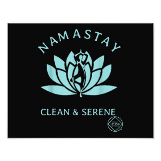 Saubere und serene Yoga Narcotics Anonym Fotodruck