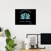 Saubere und serene Yoga Narcotics Anonym Poster (Heimbüro)