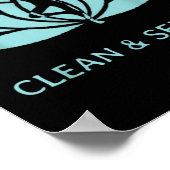 Saubere und serene Yoga Narcotics Anonym Poster (Ecke)