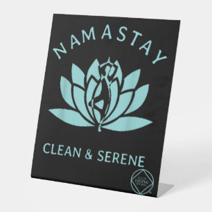 Saubere und serene Yoga Narcotics Anonym Sockelschild
