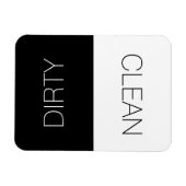 Saubere Wäsche, auf der Geschirrspülmaschine Schwa Magnet (Horizontal)