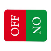 Saubere Wäsche, ON OFF, Geschirrspüler, grün rot Magnet (Horizontal)
