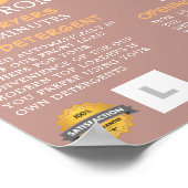 Saubere Wäscherei, Waschsalon, Reinigung der Werbu Poster (Ecke)