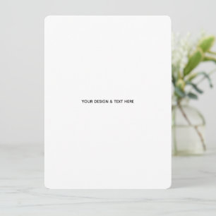 Saubere weiße minimalistische Dankeskarte für den