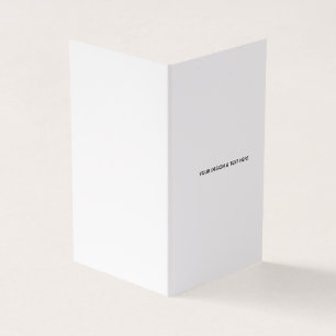 Saubere weiße minimalistische Dankeskkarte für Kra
