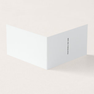 Saubere weiße minimalistische Dankeskkarte für Kra