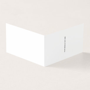 Saubere weiße minimalistische Dankeskkarte für Kra