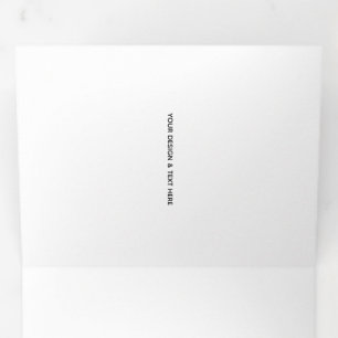 Saubere weiße minimalistische Dankeskkarte für Kra Dreifach Gefaltete Karte