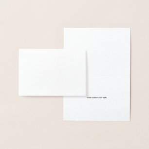 Saubere weiße minimalistische Dankeskkarte für Kra Folienkarte