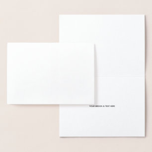 Saubere weiße minimalistische Dankeskkarte für Kra Folienkarte