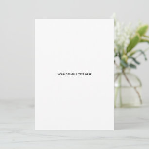 Saubere Weiße Minimalistische Geschäft-Dankeskkart