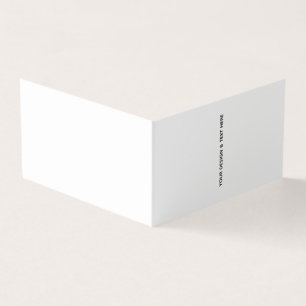 Saubere Weiße Minimalistische Lehrer-Dankeskarten