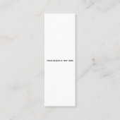 Saubere Weiße Minimalistische Mutter Dank Karte (Vorderseite)