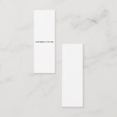 Saubere Weiße Minimalistische Mutter Dank Karte (Vorne/Hinten)