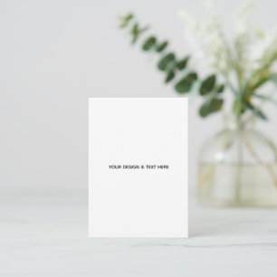Saubere Weiße Minimalistische Onkel-Schätzungskart Begleitkarte
