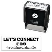 Saubere, zeitlose Symbole für soziale Medien Permastempel (Beispiel)