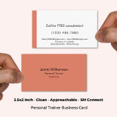 Sauberer, anreicherbarer Orangendienst Visitenkarte