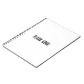 Sauberer Code, sauberer Geist, minimalistischer In Notizblock (Linke Seite)