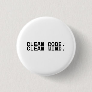 Sauberer Code, sauberer Geist, minimalistischer te Button