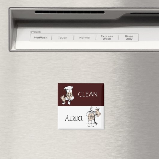 Sauberer Dirty-Koch mit Hutspülmaschine Magnet (In Situ (Geschirrspüler))