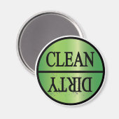 Sauberer, dunkelgrüner Farbverlauf Magnet (Vorderseite/Rückseite)