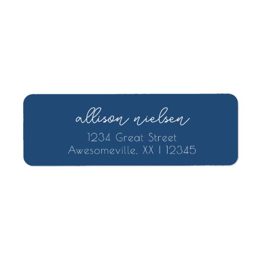 Sauberer einfacher Minimal Informal Lässiger Navy (Vorne)