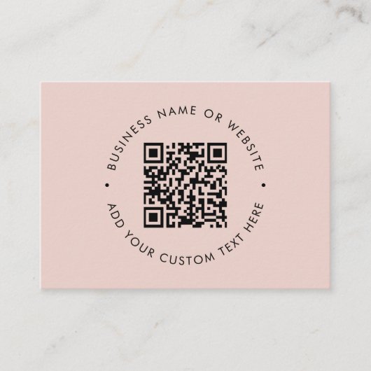 Sauberer einfacher QR-Code Werbepinsel Visitenkarte (Vorderseite)