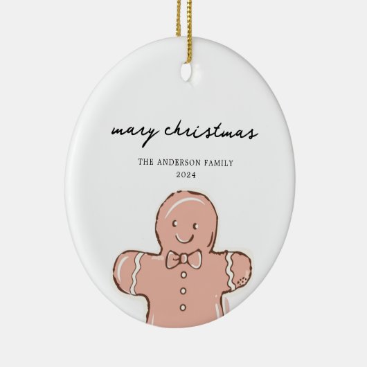 Sauberer froher Weihnachtsmann Keramik Ornament (Rechts)