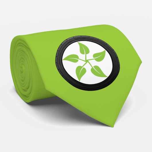 Sauberer grüner Power - Elektroauto Krawatte (Gerollt)