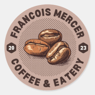 Sauberer Kaffee espresso yourself aber zuerst Runder Aufkleber