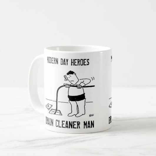 Sauberer Mann Kaffeetasse (Vorderseite Links)