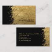 Sauberer, minimaler, gebürsteter Spritzer Visitenkarte (Vorne/Hinten)