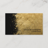 Sauberer, minimaler, gebürsteter Spritzer Visitenkarte (Vorderseite)